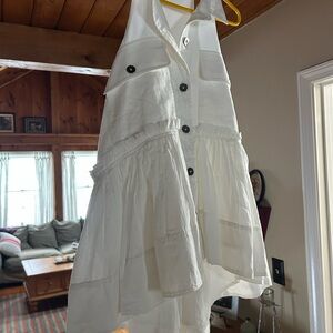 Pilcro Cream Button-Front Blouse